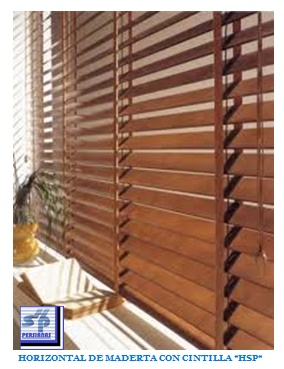 otoño Debilidad Cuidar PERSIANA HORIZONTAL DE ALUMINIO Y MADERA | Persianas HSP